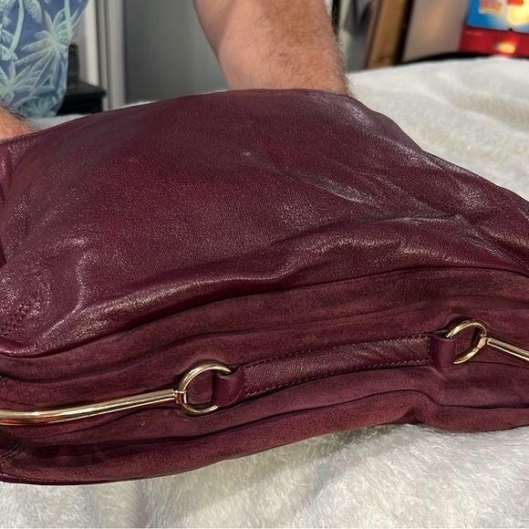 Vince Camuto New York Handbag, 100% Leather, burgundy color, - Picture 9 of 16